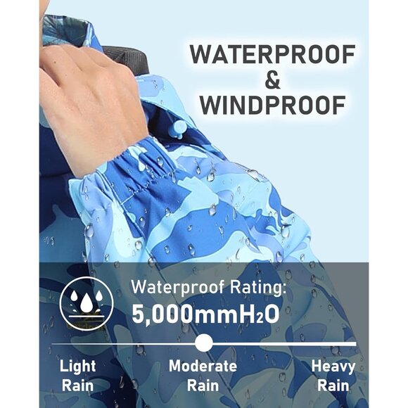 Women's Blue Como Winter Coats Snow Ski Jacket Waterproof Winter Jacket - Picture 3 of 6